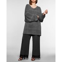Pullover, rauchgrau-silber