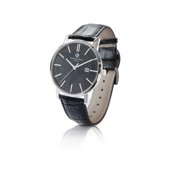 Designer-Herren-Armbanduhr, schwarz