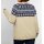 Strickjacke mit Norwegermuster, natur-blau