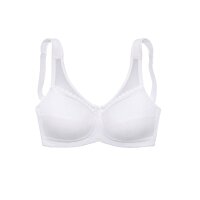 Supportive bra, no underwire, white