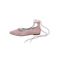 Veloursleder-Ballerina, rosé