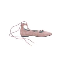 Veloursleder-Ballerina, rosé