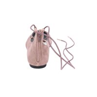 Veloursleder-Ballerina, rosé