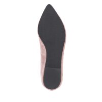 Veloursleder-Ballerina, rosé