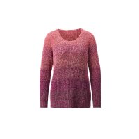 Farbverlauf-Pullover, fuchsia-gemustert