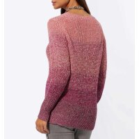 Farbverlauf-Pullover, fuchsia-gemustert