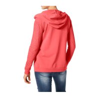 Bluza z koronką, koralowa