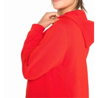 Sweter z kapturem i zamkiem błyskawicznym, ognistoczerwony
