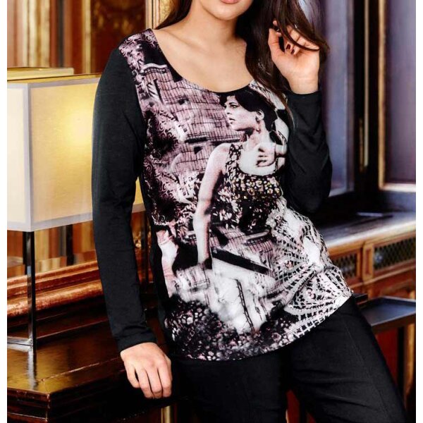 Designer-Druckshirt, bunt