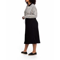 Jersey-Blusenkleid, schwarz/beige/grau