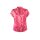 Satin-Druckbluse, fuchsia-hummer