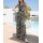 Jersey-Druckoverall, khaki-ecru