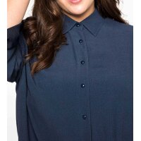 Maxi-Satinkleid und Bluse, nachtblau