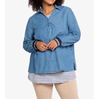 Jeans-Tunika m. Kontrasten, blue