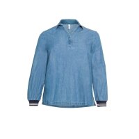 Jeans-Tunika m. Kontrasten, blue