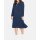 Twill-Polokleid m.seitlichem Schlitzen, marine