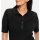 Ajour-Strick-Pullover m. Polokragen, schwarz