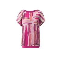 Chiffonbluse mit eingenähtem Top, fuchsia-pude