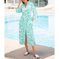 Hemdblusen-Druckkleid m.Bindegürtel,...