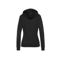 Marken-Kapuzensweatshirt m. Seitenstreifen, schwarz