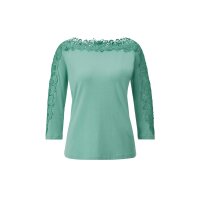 Shirt m. Schmetterlingsspitze, salbei