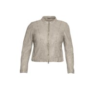 Lammnappa-Lederjacke m. Crinkle-Effekt, camel