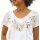 Shirt m. Blumenprint u. Ziersteinchen, ecru