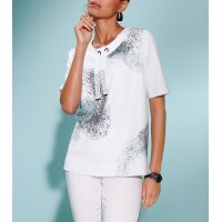 Sweatshirt m. Seitenschlitzen, ecru-anthrazit