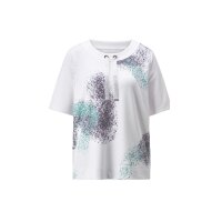Sweatshirt m. Seitenschlitzen, ecru-anthrazit