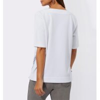 Sweatshirt with side slits, ecru-grey