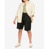 Leinenbluse m. Lochmusterdetails, natur