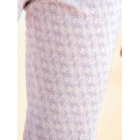Druck-Stretchhose, flieder-ecru