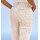 Druck-Stretchhose, beige-ecru