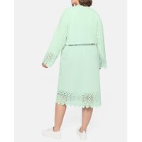 Kimonomantel m. Spitzen-Details, mint