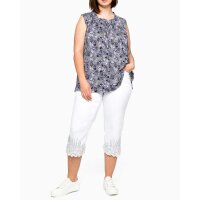 3/4-Stretch-Jeans m.Stickerei, weiß