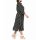 Shirt bluse dress, black-ecru