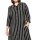 Shirt bluse dress, black-ecru