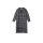 Coat with scarf collar, black-grey