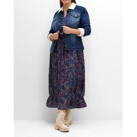 Jeansjacke m. Teddy-Webpelz, blue Denim
