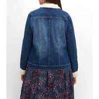Jeansjacke m. Teddy-Webpelz, blue Denim