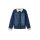 Jeansjacke m. Teddy-Webpelz, blue Denim