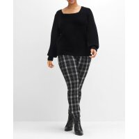 Pullover m.Schmuckschnürung, schwarz