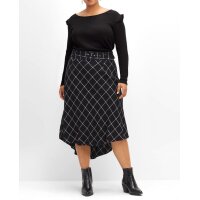 Langarmshirt mit Rüschen an der Schulter, schwarz