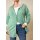Reißverschluss-Strickjacke m. Kapuze, salbeigrün