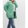 Reißverschluss-Strickjacke m. Kapuze, salbeigrün