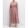 Maxi-Chiffonkleid, rosé gemustert