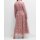Maxi-Chiffonkleid, rosé gemustert