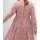 Maxi-Chiffonkleid, rosé gemustert