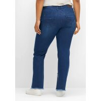 Jeans mit geschlitztem Innensaum, blue Denim