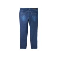 Jeans mit geschlitztem Innensaum, blue Denim